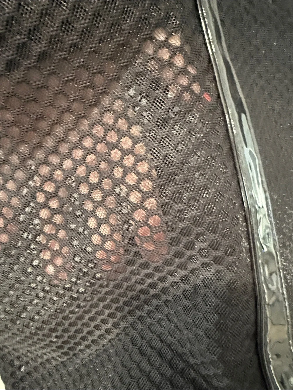 Victoria's Secret Black Mesh & Patent Trim Tote